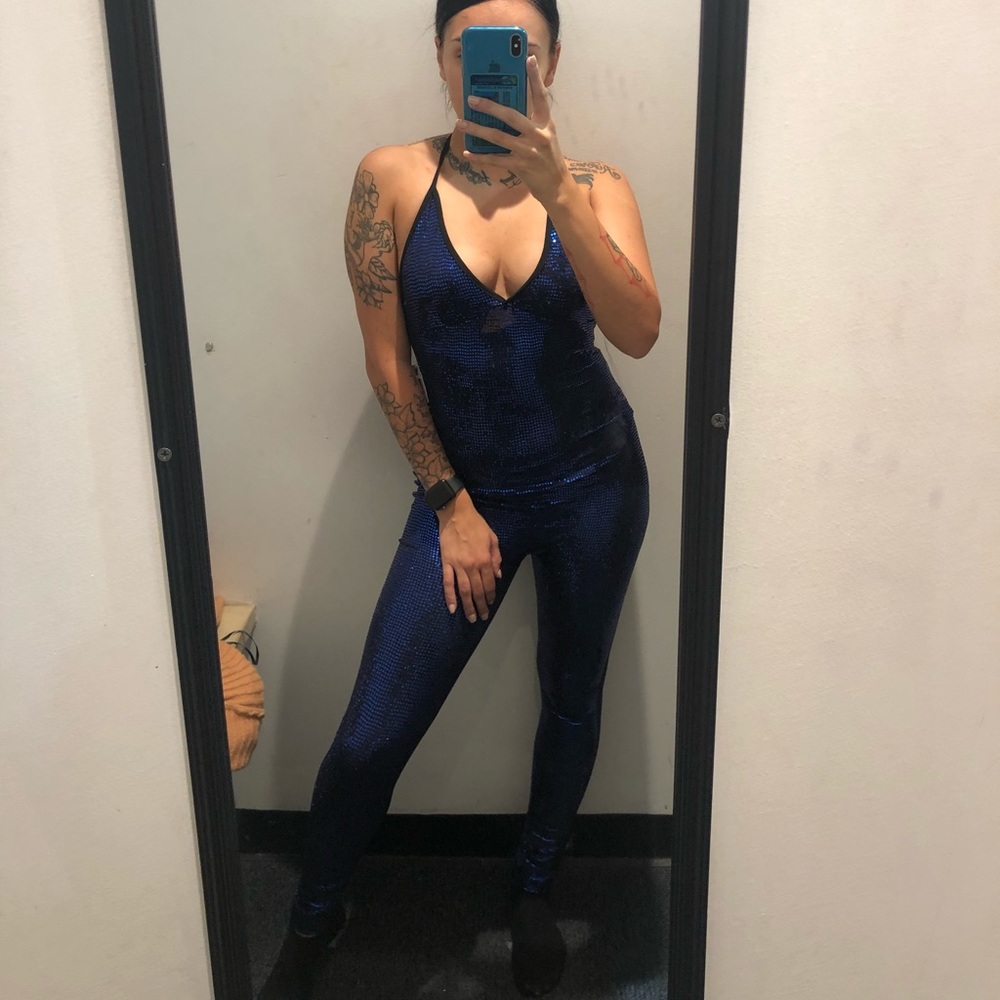 One piece glitter bodysuit